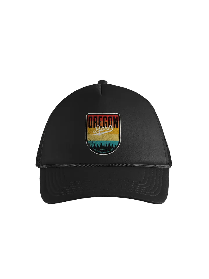 Oregon Born Vintage Shield Foam Trucker Hat product image (1)