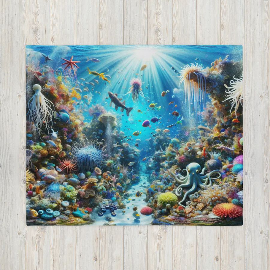 Under The Sea Throw Blanket product image (4)