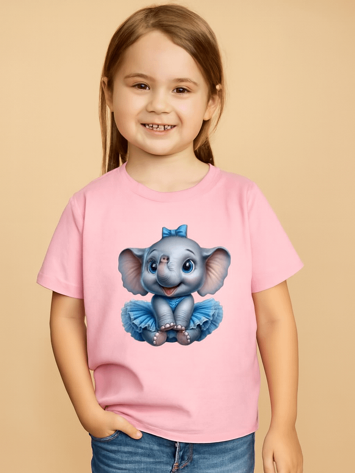 Cheerful Elephant Youth T-Shirt product image (1)