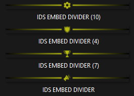 PonyBoy Embed Divider Bars product image (1)