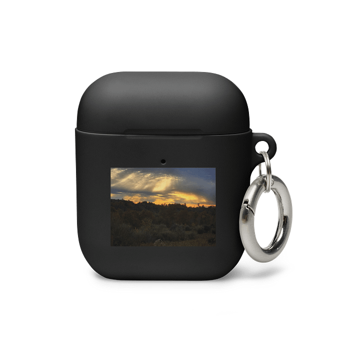Golden Glow AirPods Case black product image (1)