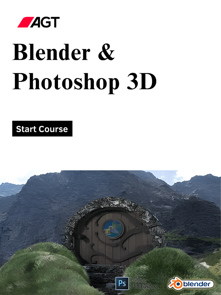 Blender & Photoshop 3D Modelling a Hobbit Door product image (1)