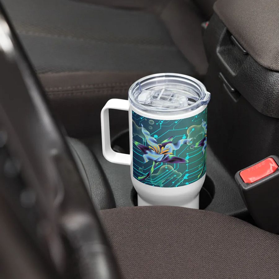 teal meta-magic insulated travel mug for stylish gents and ladies product image (8)