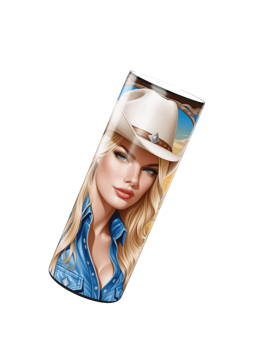 Beautiful Cowgirl 20 oz Skinny Stainless Steel Tumbler - v3 product image (3)