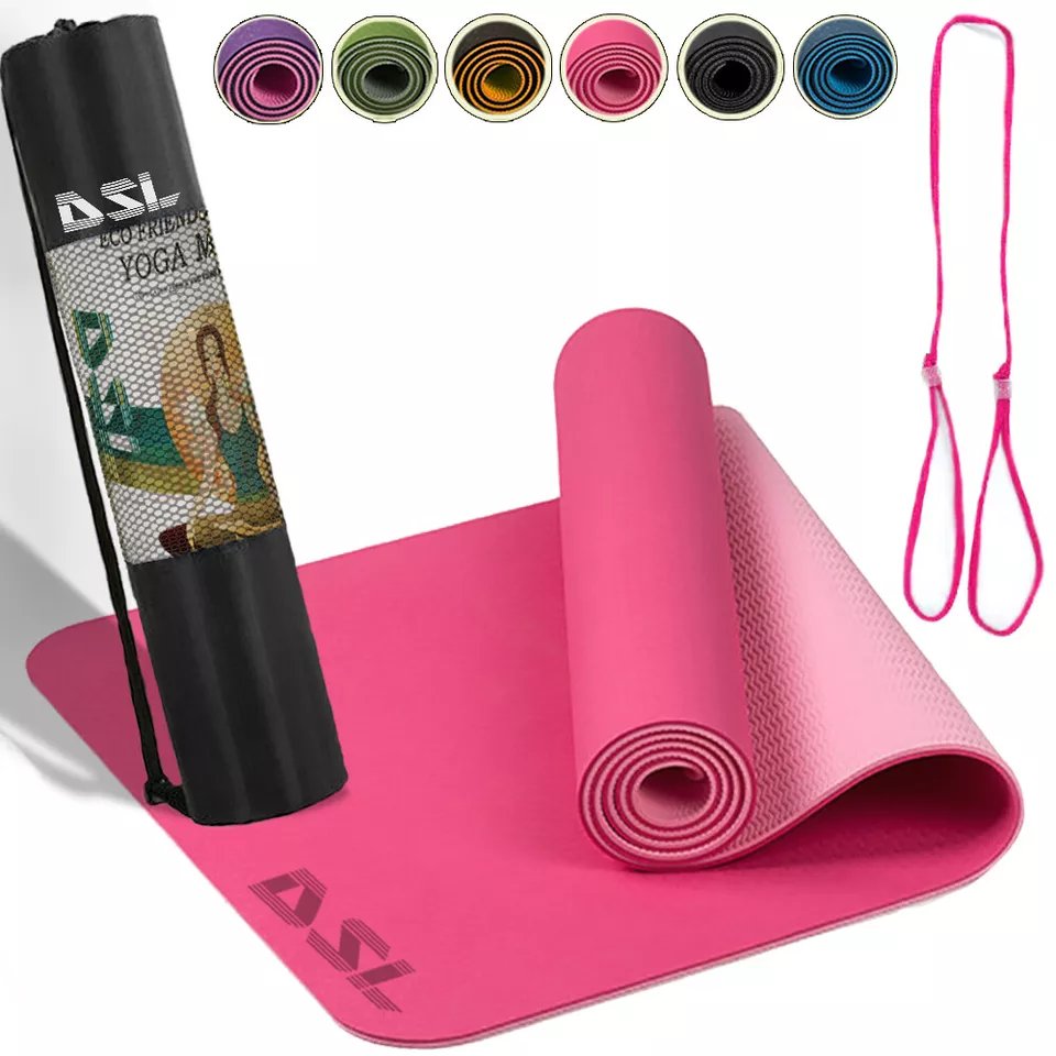 DSL Premium TPE Pilates Mats 183x61x0.6cm Eco Friendly Non Slip Yoga Mat Gym Mat product image (2)