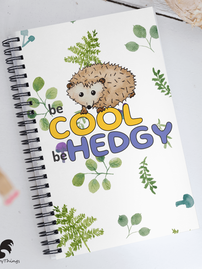 Be Cool Be Hedgy Hedgehog Notebook product image (1)