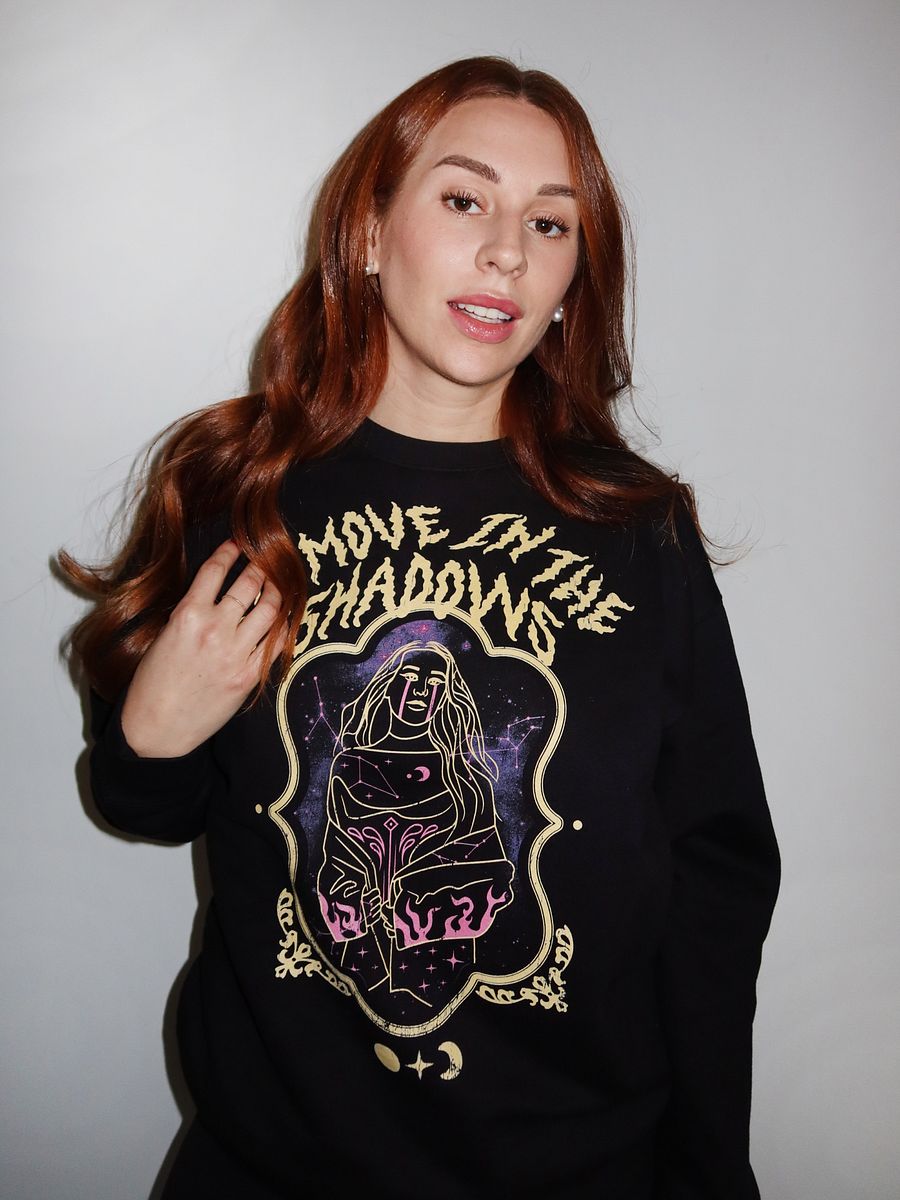 Vintage We Move In The Shadows Crew Neck Sweatshirt product image (2)