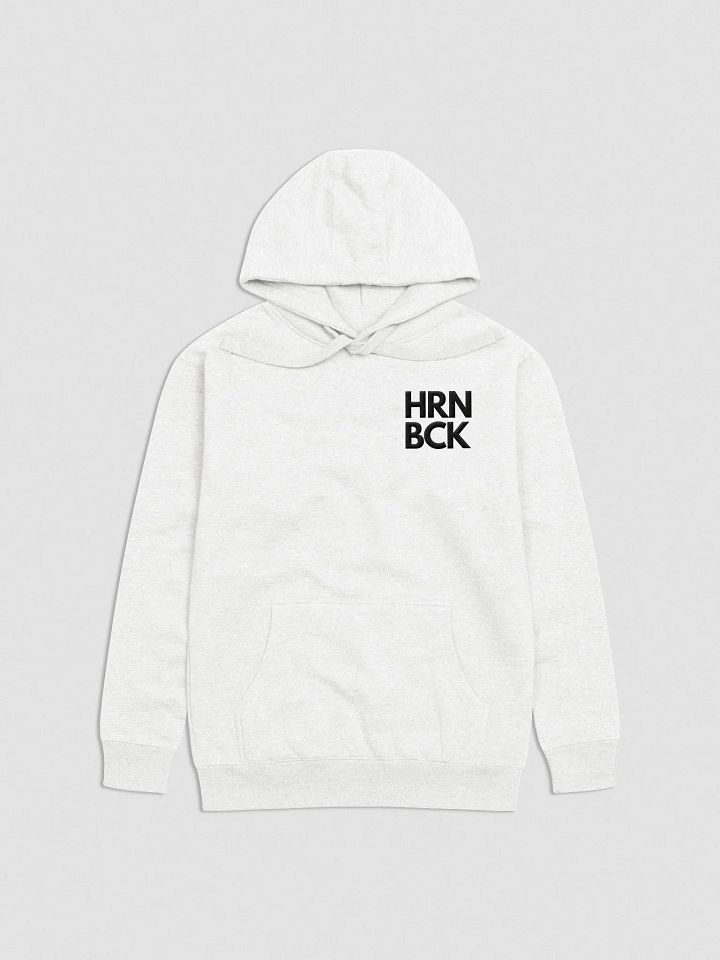 HRNBCK HOODIE – Original White Edition (gestickt) product image (1)