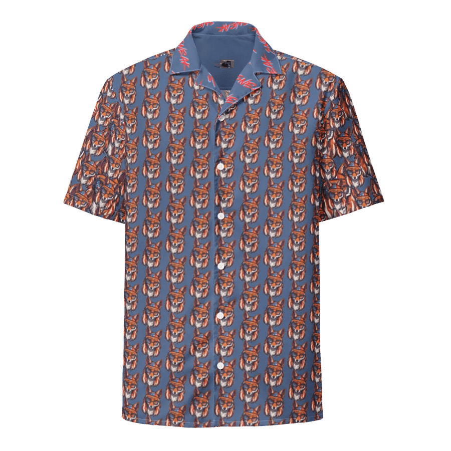 Mullet Fox All Over Print Hawaiian Tee - July 4th product image (5)