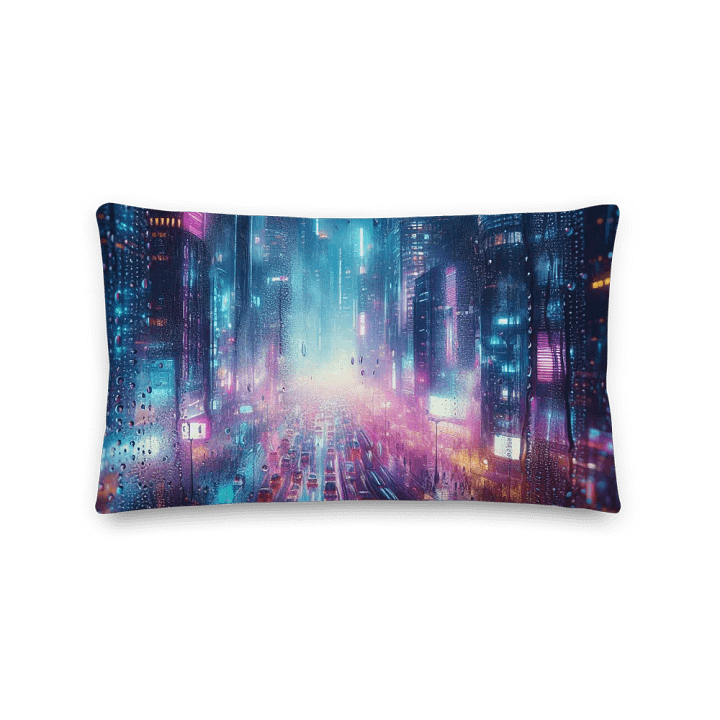 Neon Nights All-Over Print Pillow | AI Design product image (2)