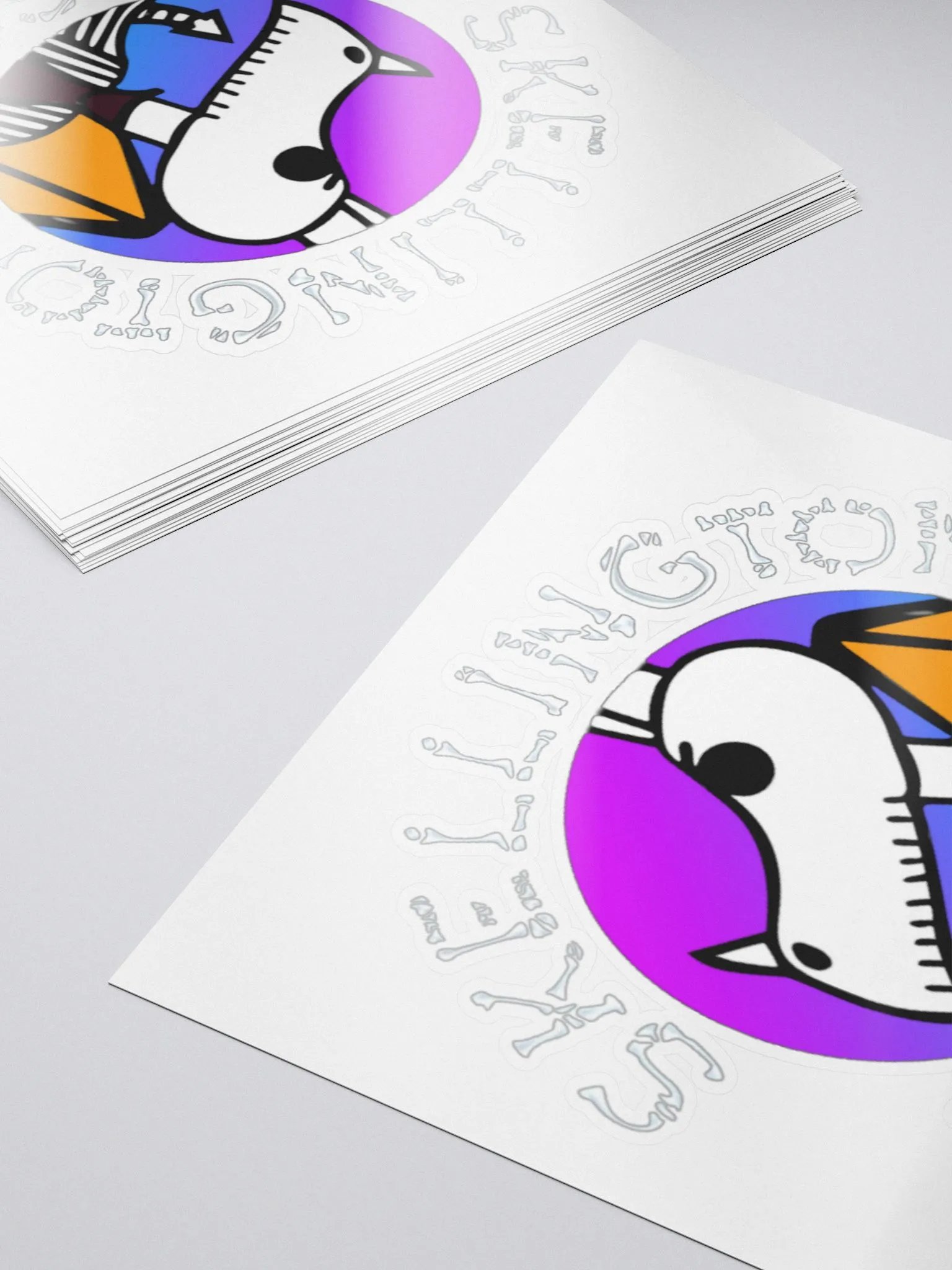 Skelly Swaggy Sticker - White Text product image (5)