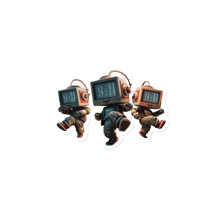 Retro TV Heads Die-Cut Magnets Set product image (2)