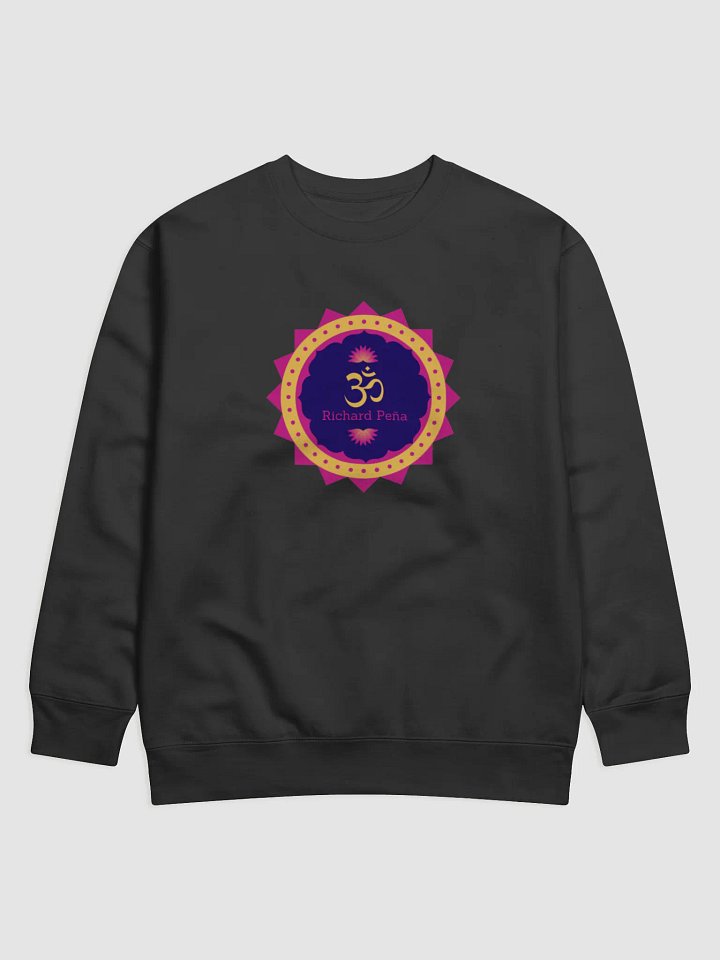 Yellow Om Richard Peña on black sweater product image (1)