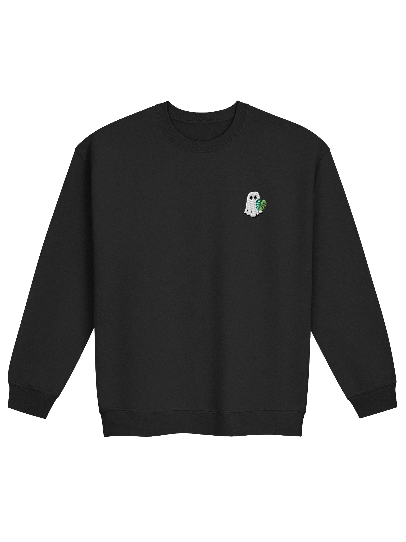 monstera ghostie embroidered crewneck product image (1)