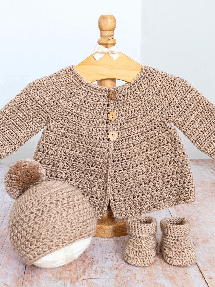 Crochet Pattern: Ella Baby Cardigan product image (1)