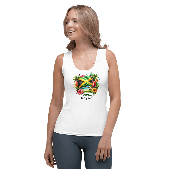 Women's Tank Top Jamaica Summer Tropical Flowers Beach Jamaican Flag product image (1)