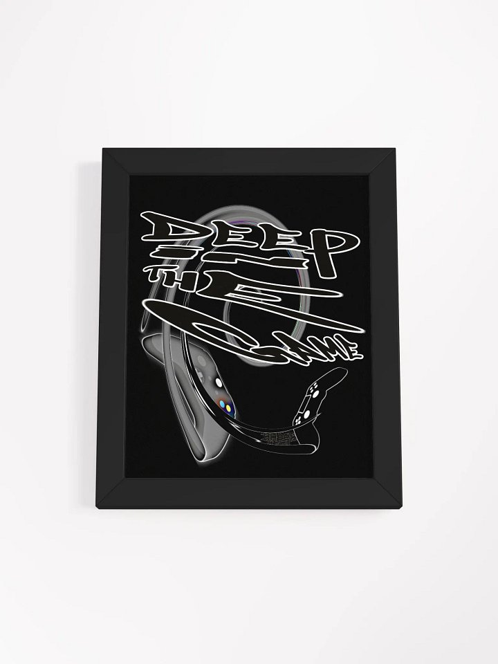 Deep In The Game - Framed - Black - High-Quality Poster product image (1)