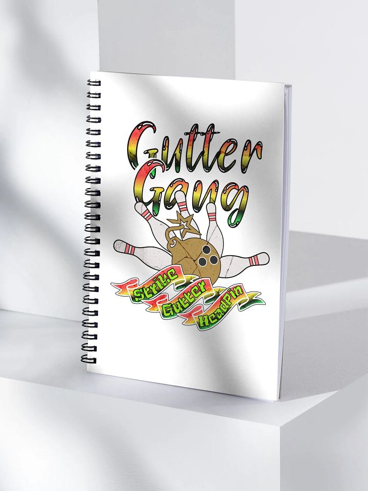 Gutter Gang Bowling Spiral Notebook product image (1)