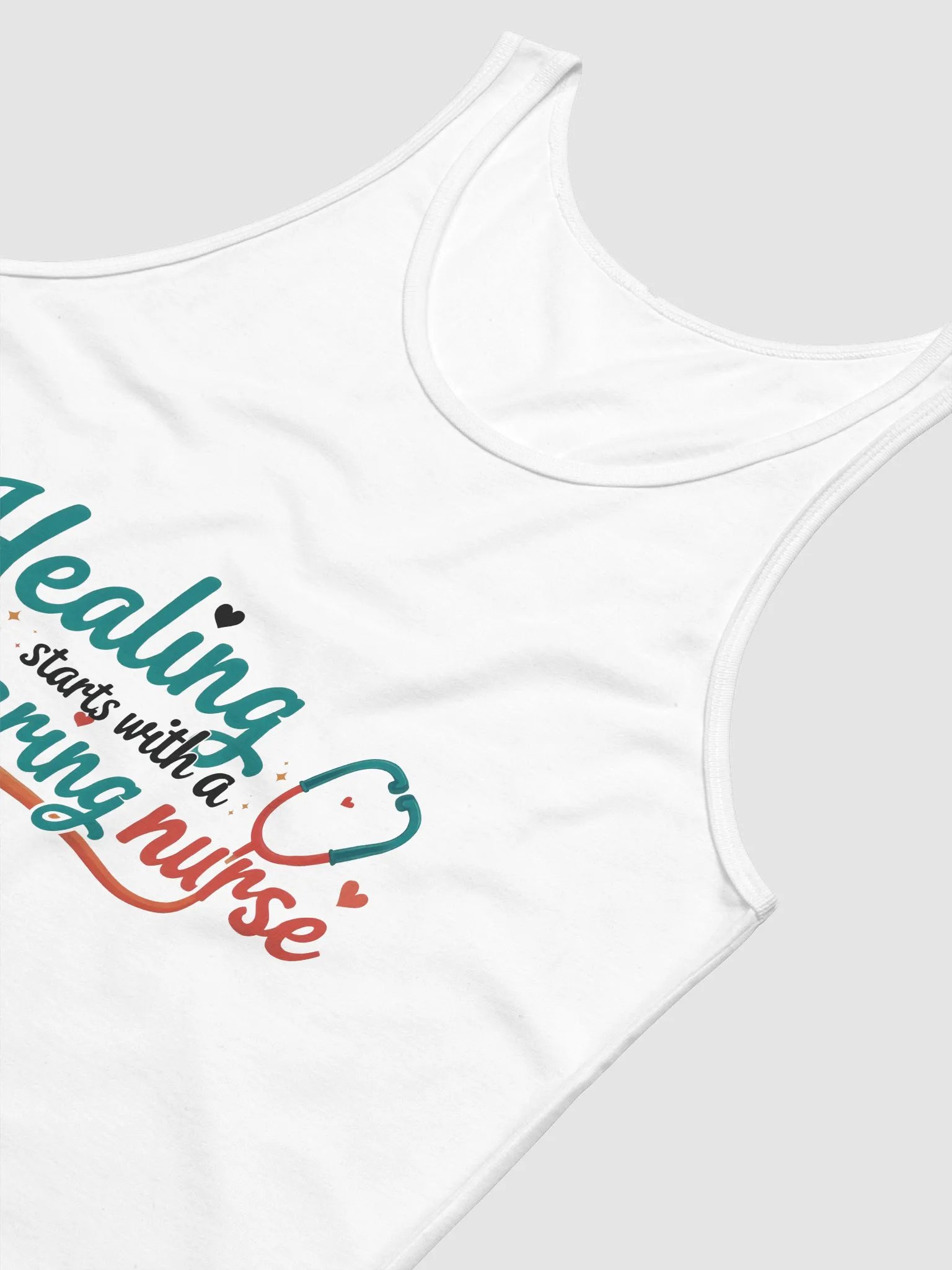 Caring Nurse Stethoscope Tank product image (16)