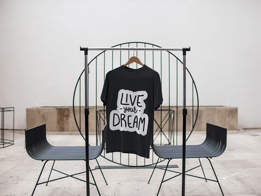 Live Your Dream Black Unisex T-Shirt product image (3)