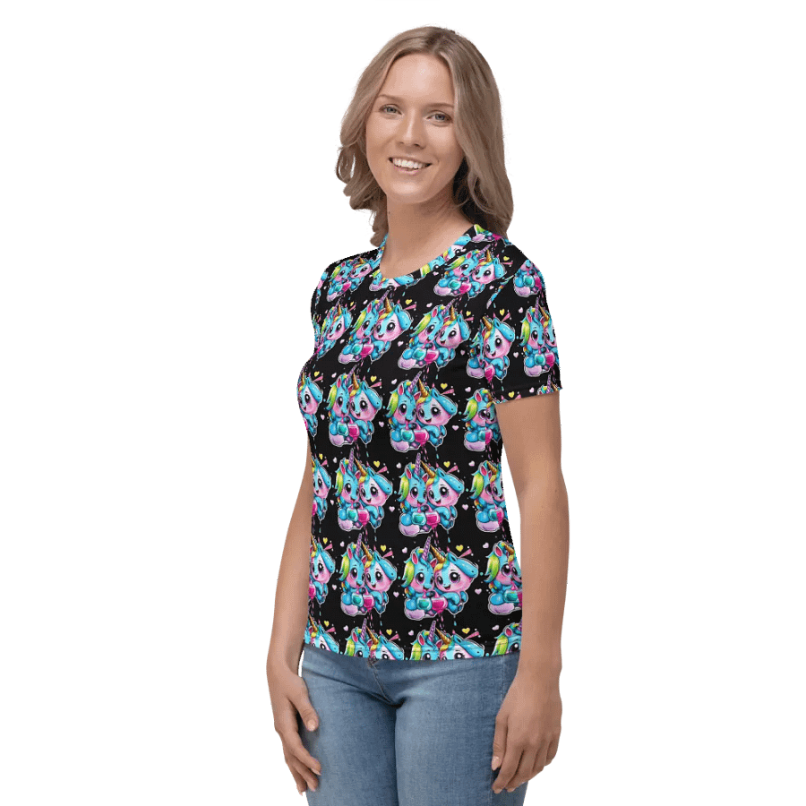 Kawaii Unicorn All Over Print T-shirt product image (5)