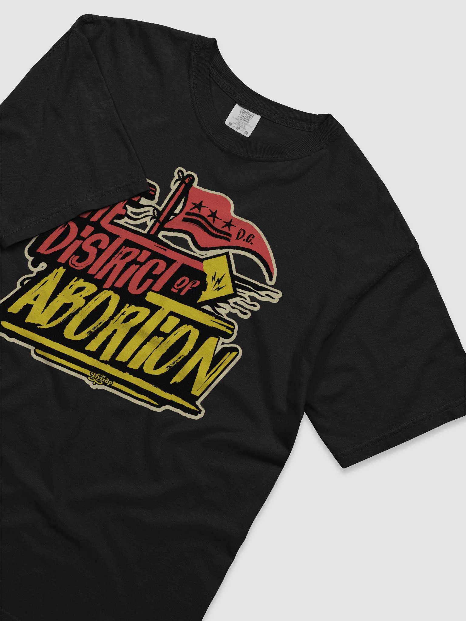 The District of Abortion Red and Yellow Black Shirt product image (5)