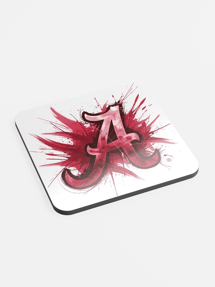 Vibrant A Glossed Cork Coaster product image (2)