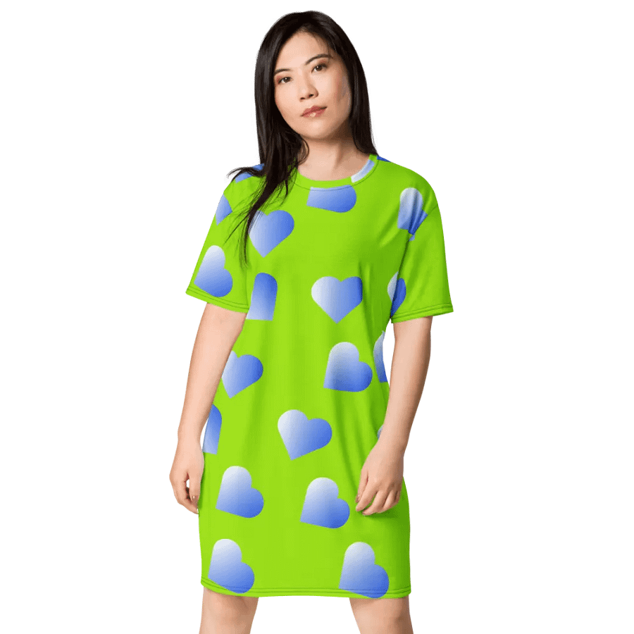 Love Pattern 2 Women's T Shirt Dress product image (2)