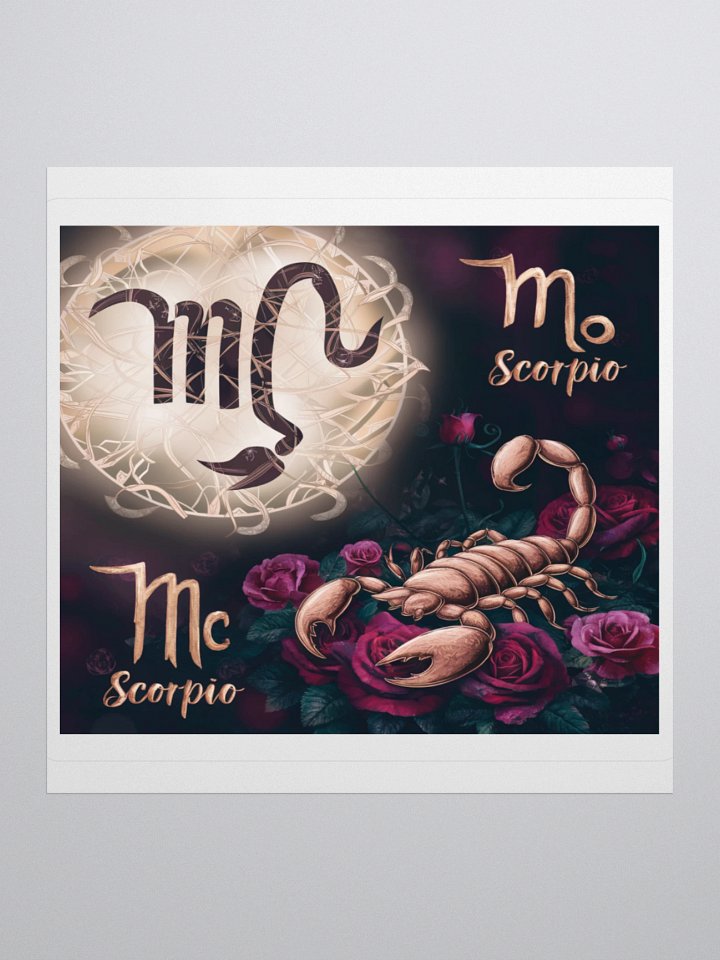Scorpio Sticker - Zodiac Art | Exclusive Design | TDS Music product image (1)