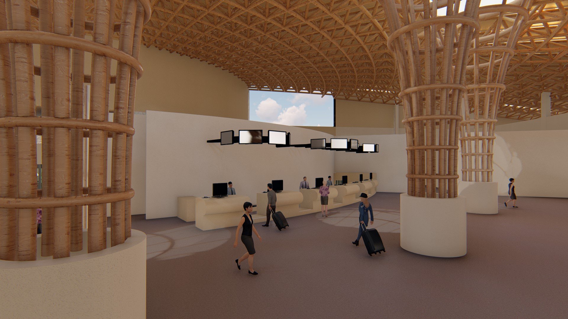 Hollongi Airport Terminal 3D Model + AutoCAD Plan Bundle product image (8)