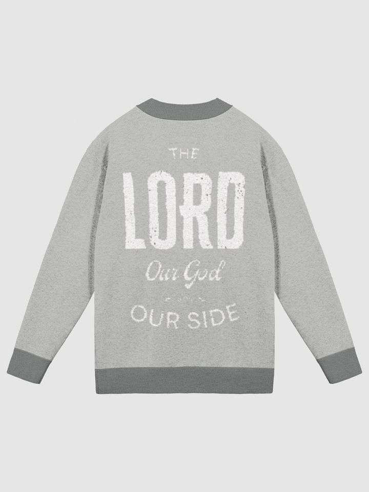 The LORD Our God is on OUR SIDE | Unisex Knitted Cardigan Without Pocket product image (6)