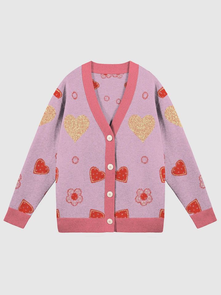 Heartfelt Jacquard Knit Cardigan product image (5)