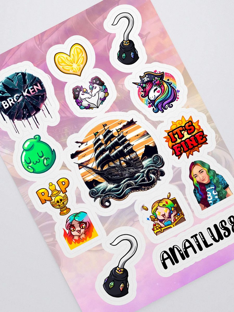 Kiss Cut Anatlus89 Sticker Sheet product image (1)