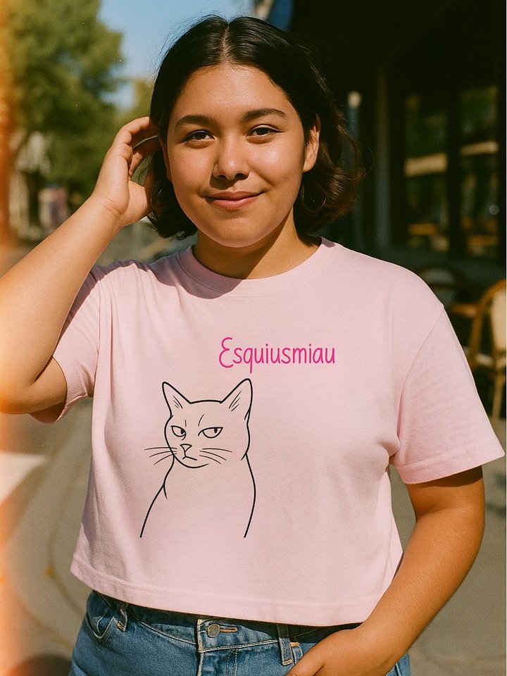 "Esquiusmiau" Boxy Tee (Light) product image (6)