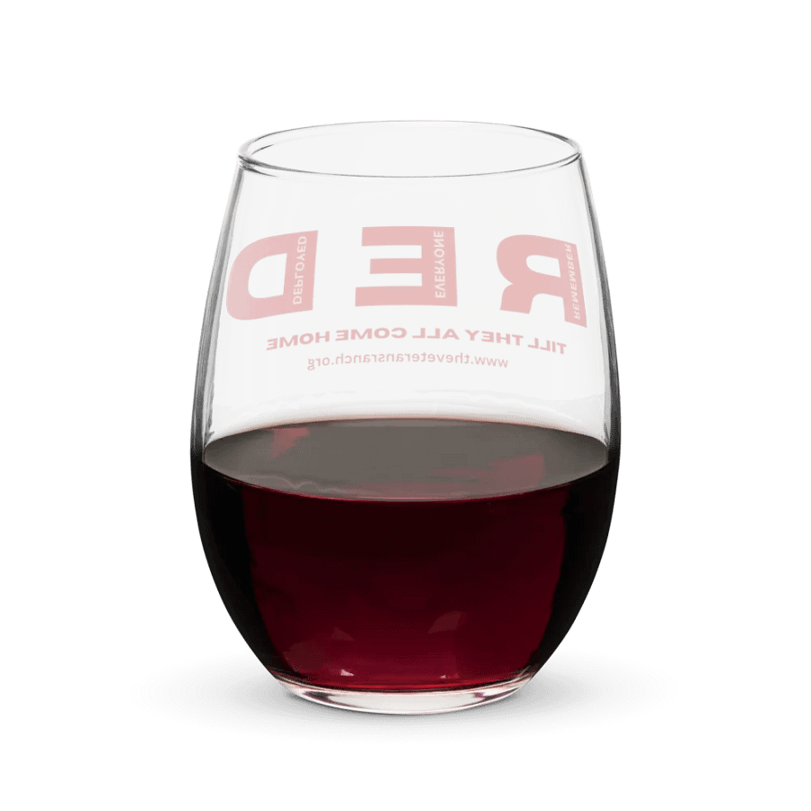Remember Everyone Deployed Stemless Wine Glass product image (7)