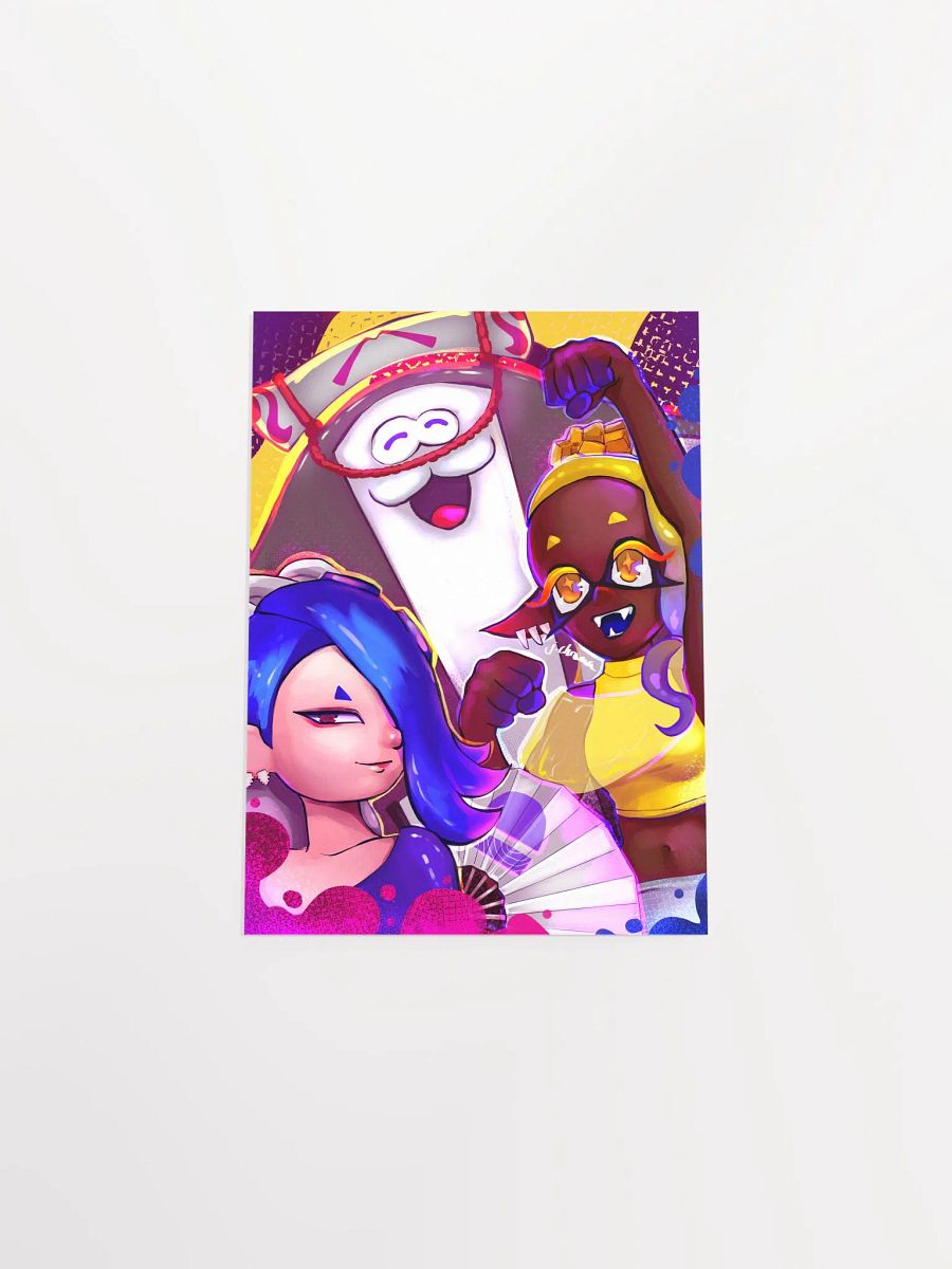 Repping the Splatlands - Colorful Game Fanart Poster - Art by CosmicChroma product image (13)