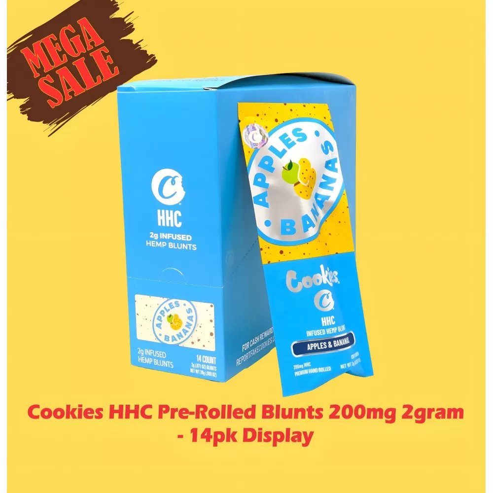 Cookies HHC Pre-Rolled Blunts 200mg 2gm - 14pk Display product image (6)