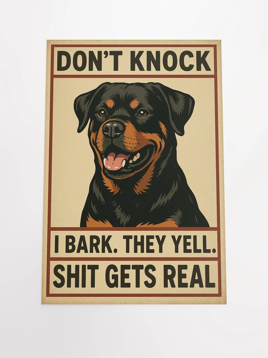 Rottweiler - Don't Knock Poster product image (2)