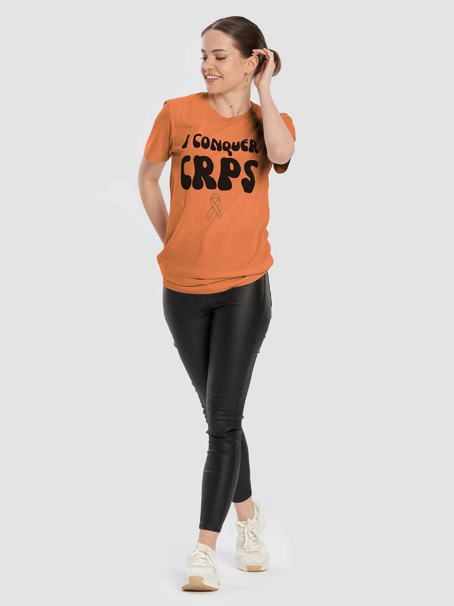 Orange Edition- Bold 'I Conquer CRPS' Super Soft T-Shirt (Unisex) product image (47)