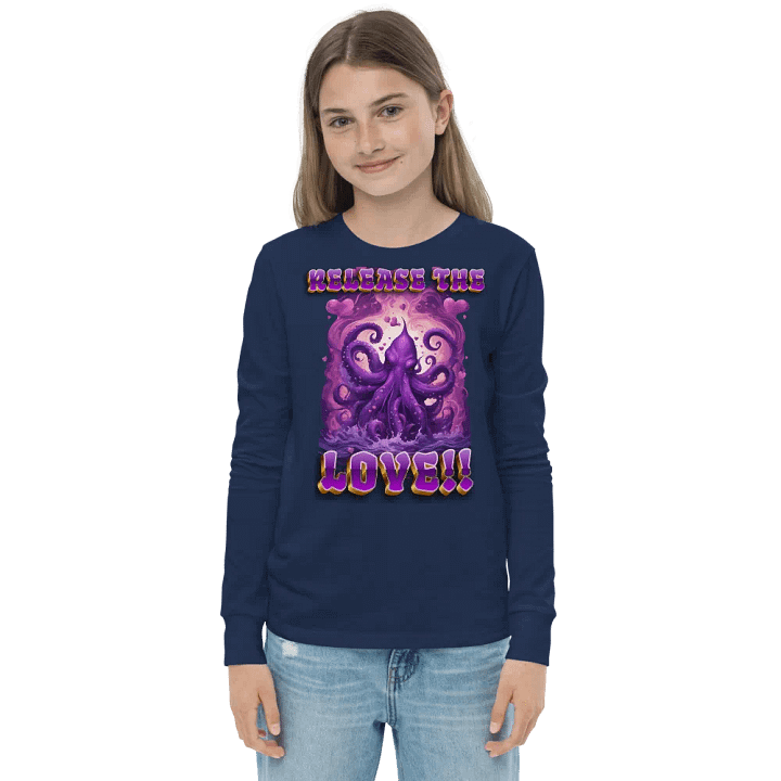 Heart of the Kraken Kids Long Sleeve Tee product image (13)