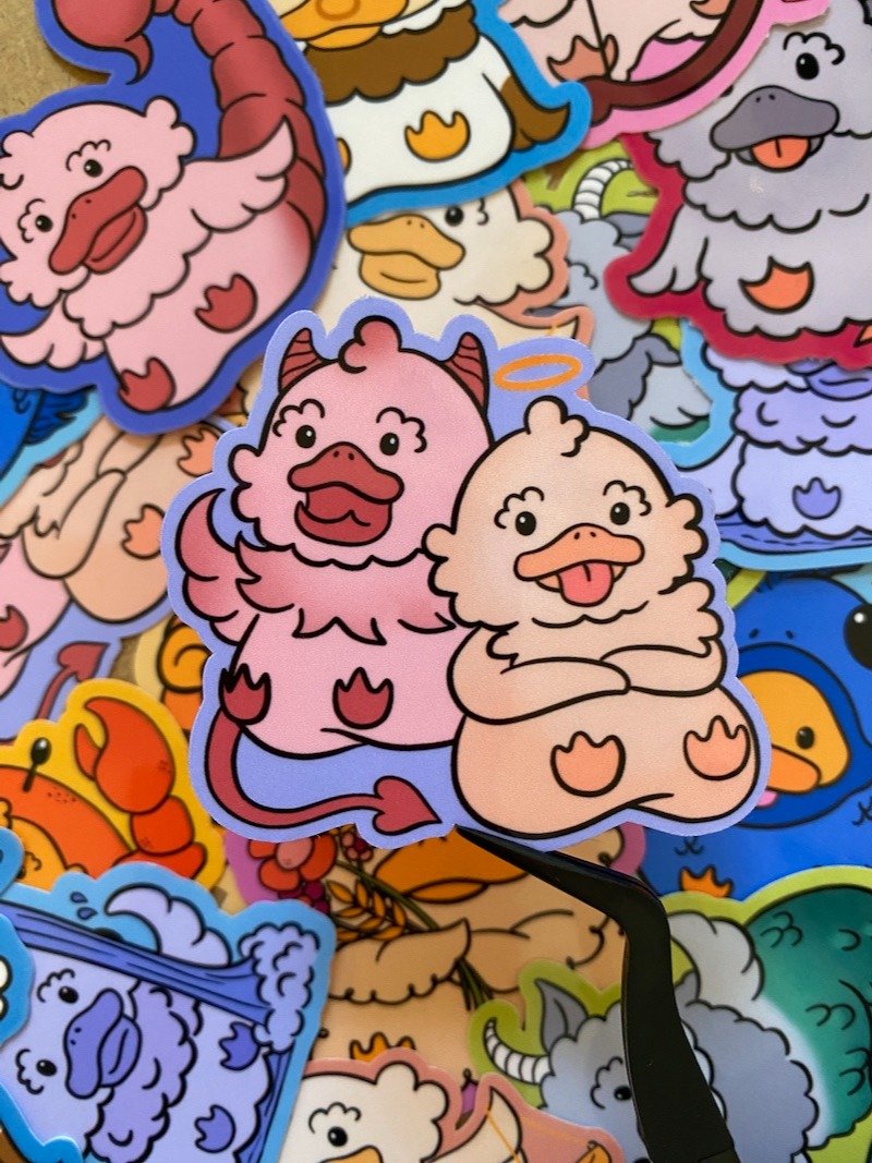 Gemini Duck Sticker product image (1)