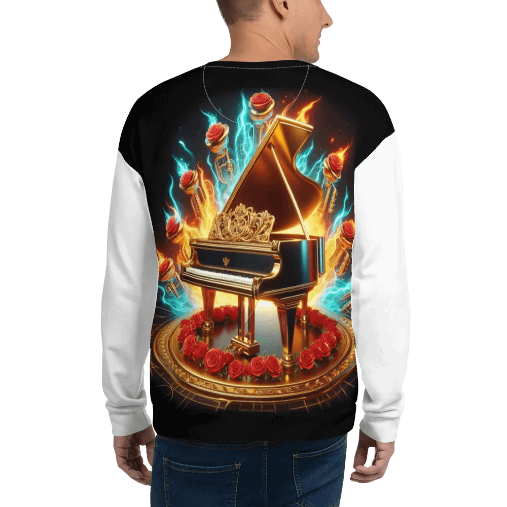 Flaming Grandeur Piano - Unisex Sweatshirt #24 product image (4)