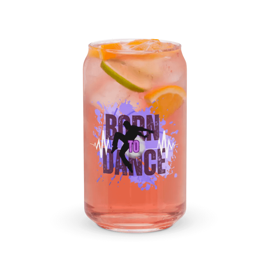 Born to Dance His Silhouette Energetic Beats Glass product image (37)