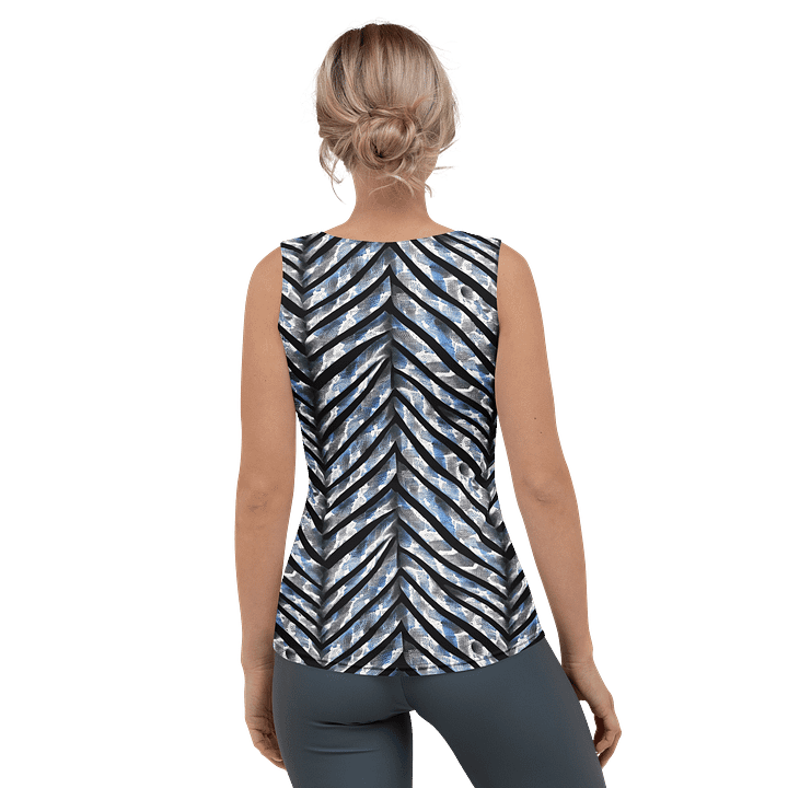 Blue Grey Snake Skin Top Tank product image (2)