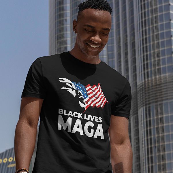 Black Lives Maga Flag Tee product image (1)