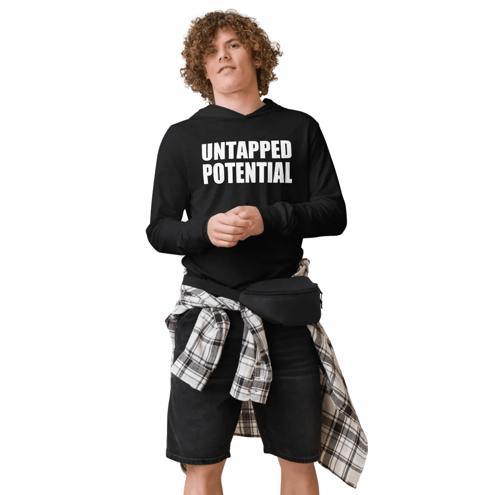 Untapped Potential Hooded T-shirt product image (3)