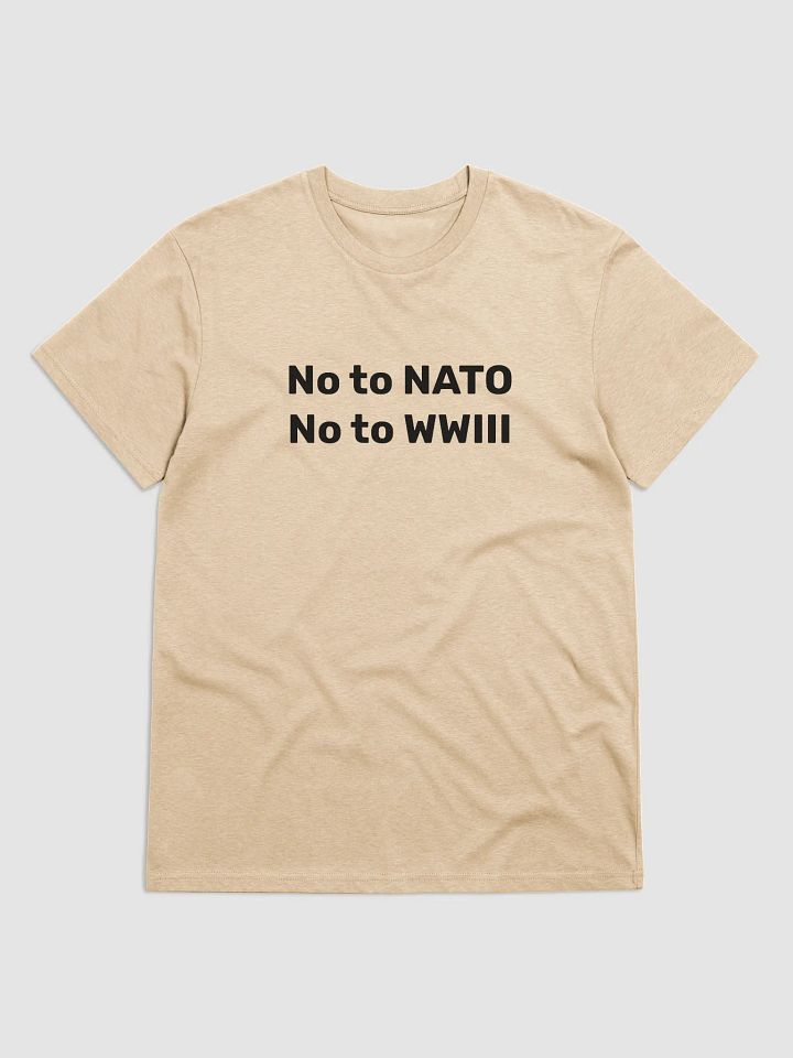 No to NATO - No to WWIII (black text) product image (4)