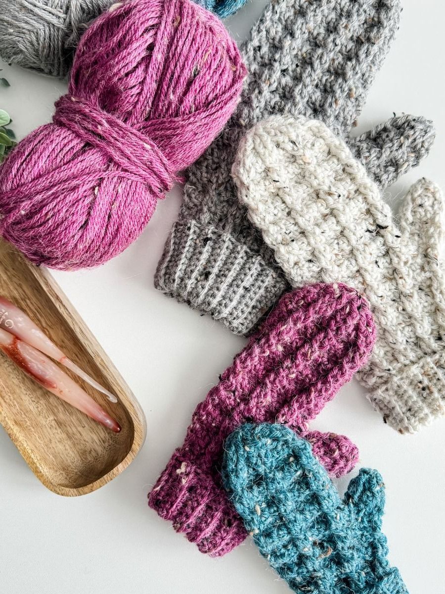 Winter Wonder Cable Mittens Crochet Pattern product image (4)