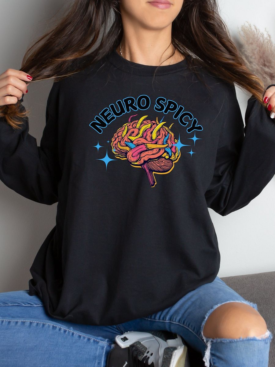 Neuro Spicy Neurodiverse ADHD Autism Long Sleeve T-shirt product image (1)