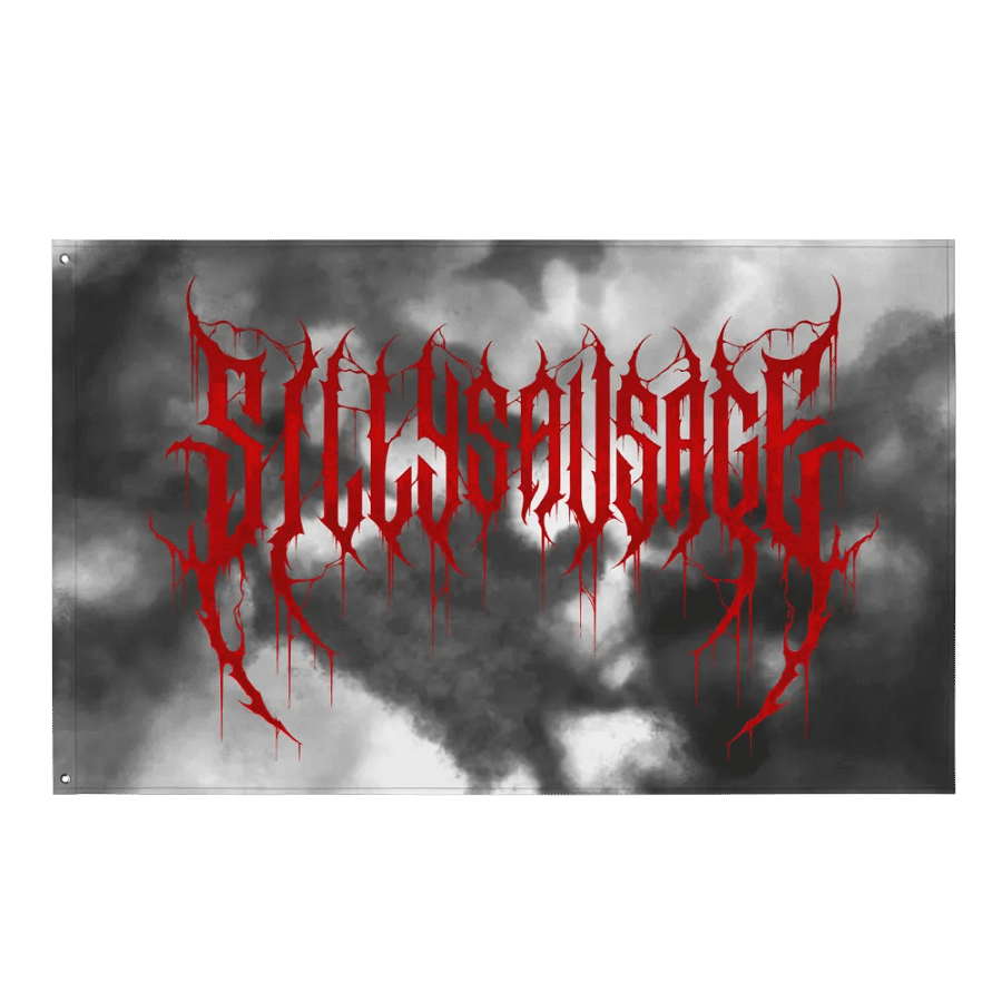 Sillysau5age Deathmetal Flag product image (1)